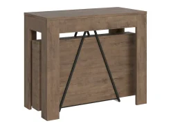 Mesa consola extensível 90x42/302 cm Scicca Nogueira