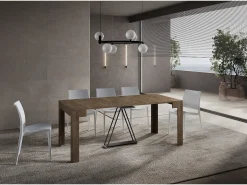 Mesa consola extensível 90x42/302 cm Scicca Nogueira
