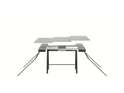 Mesa consola extensível 90x40/196 cm Banco Evolution Small Carvalho Natural quadro Antracite