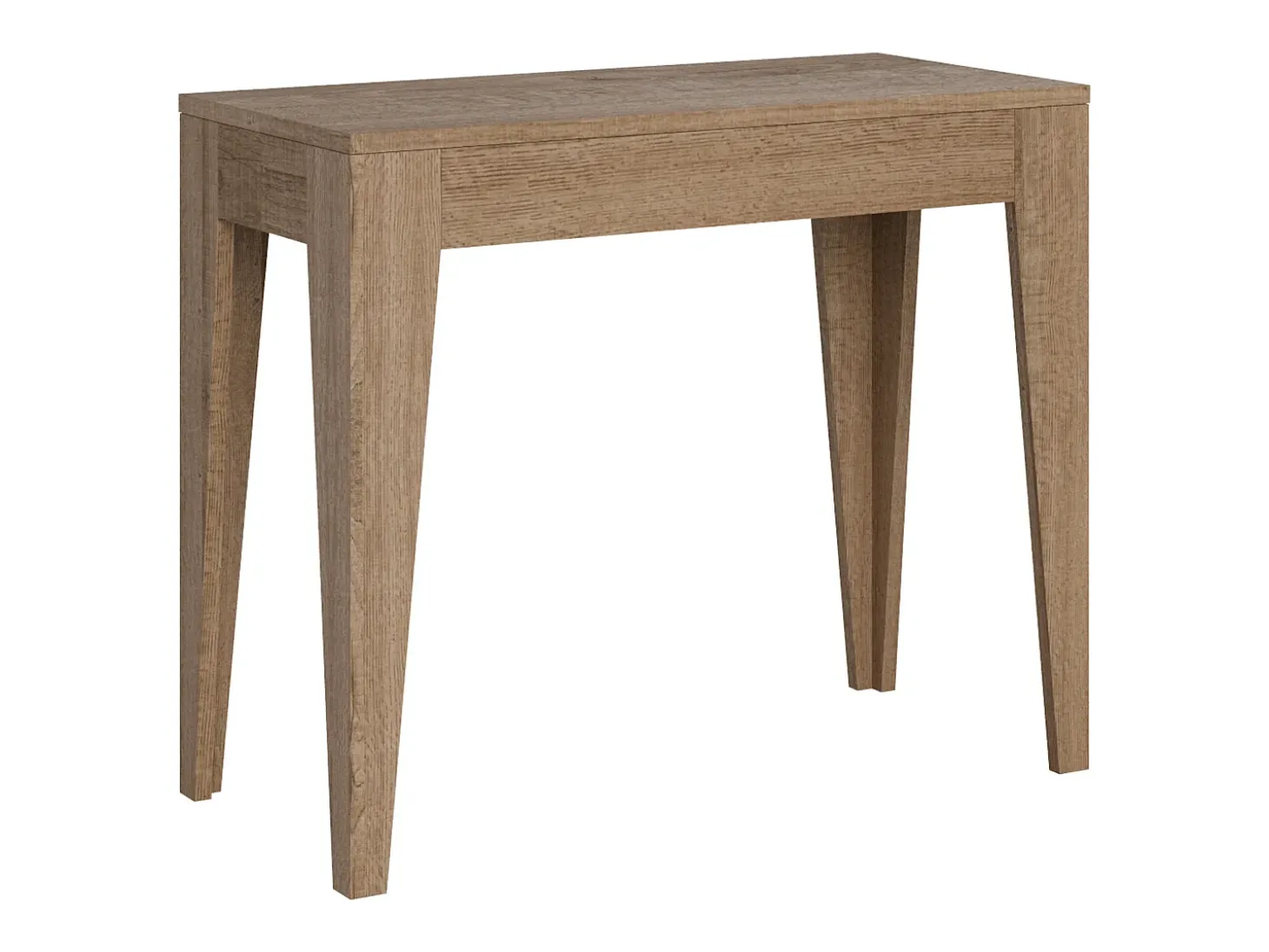 Mesa consola extensível 90x42/198 cm Isotta Small Carvalho Natural