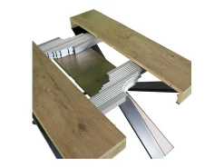 Mesa consola extensível 90x40/196 cm Diago Small Carvalho Natural quadro Antracite