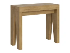 Mesa consola extensível 90x40/196 cm Naxy Small Carvalho Natural