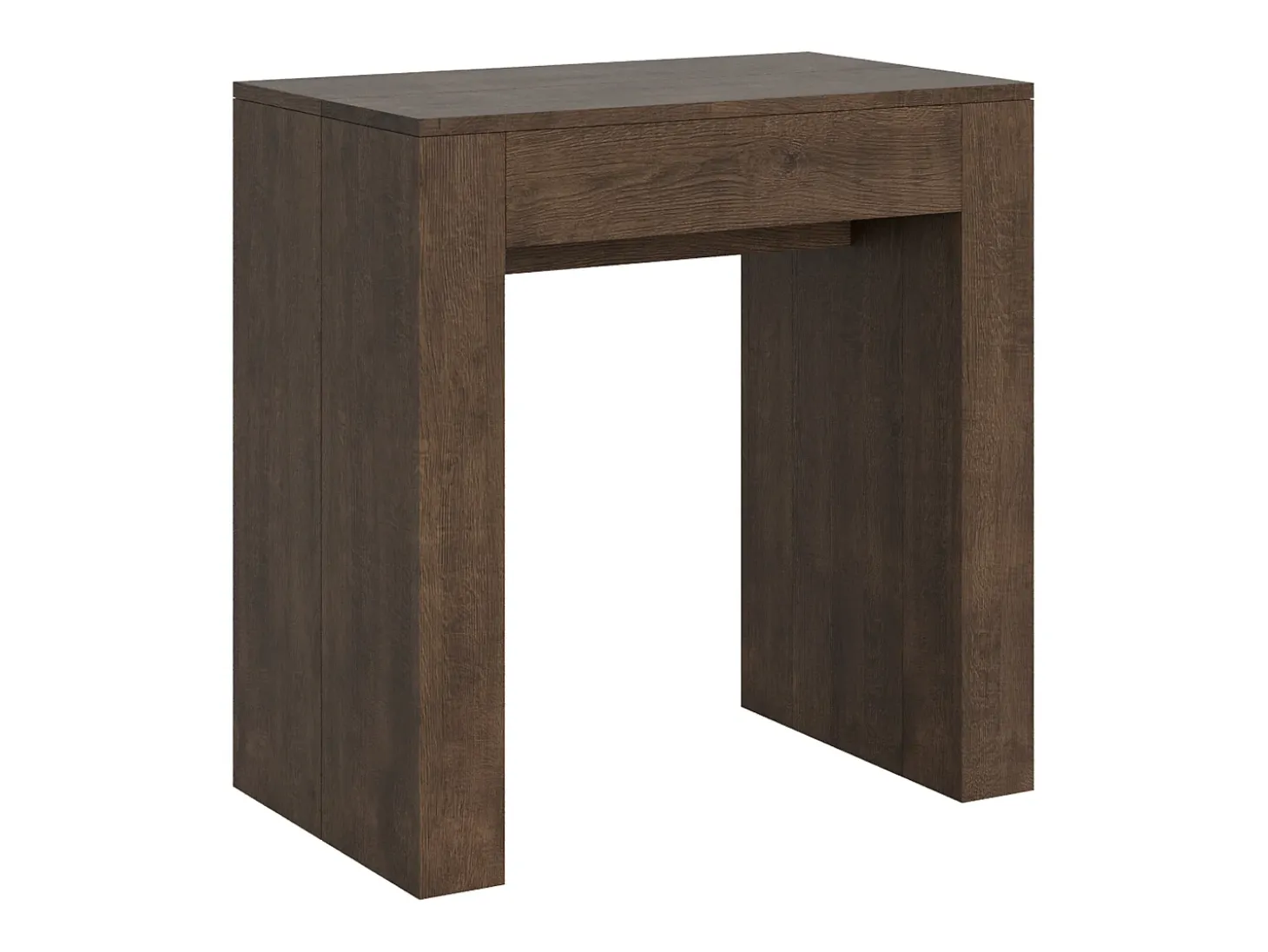 Mesa consola extensível 78x47/299 cm Allin Nogueira extensões internas