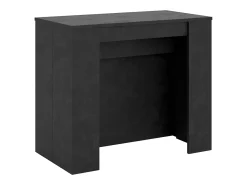 Mesa consola extensível 90x48/296 cm Venus Antracite Espatulado extensões internas