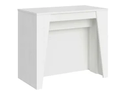 Mesa consola extensível 90x48/296 cm Bakari cinza branca