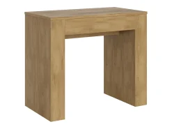Mesa consola extensível 90x49/307 cm Extra Carvalho Natural extensões internas