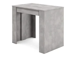 Mesa Consola Extensível, 302x90x77cm, Para 14 pessoas, Mesa de Jantar, Cimento