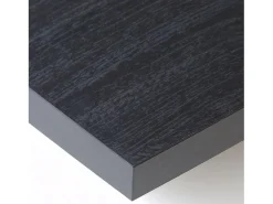 Mesa Consola Extensível, 180x90x73cm, Para 8 pessoas, Pés de madeira, Preto