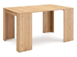 Mesa Consola Extensível, 140x90x77cm, Para 6 pessoas, Mesa de Jantar, Carvahlo