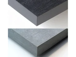 Mesa Consola Extensível, 262x90x73cm, Para 12 pessoas, Pés de madeira, Cimento
