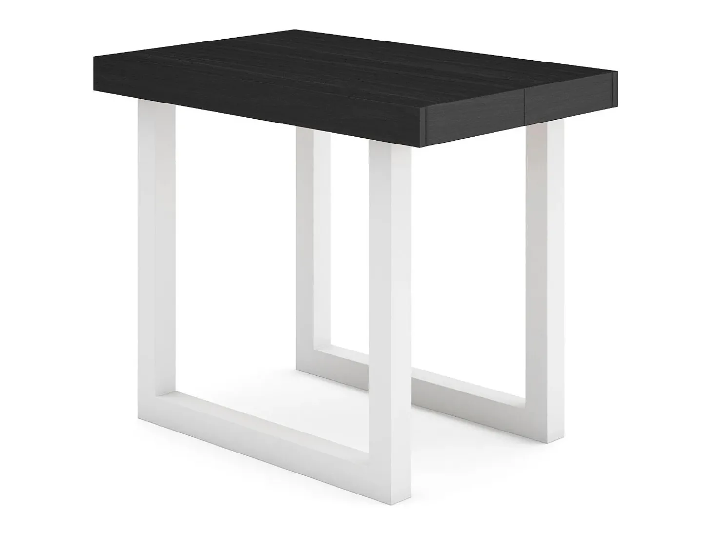 Mesa Consola Extensível, 222x90x73cm, Para 10 pessoas, Pés de madeira, Preto