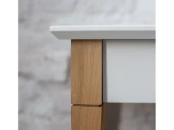 Mesa Consola Pequena Com Prateleira 85 x 35 cm Mimo Branca