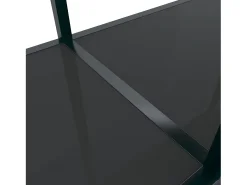 Mesa consola preto 140x35x75,5 cm vidro temperado PT310451