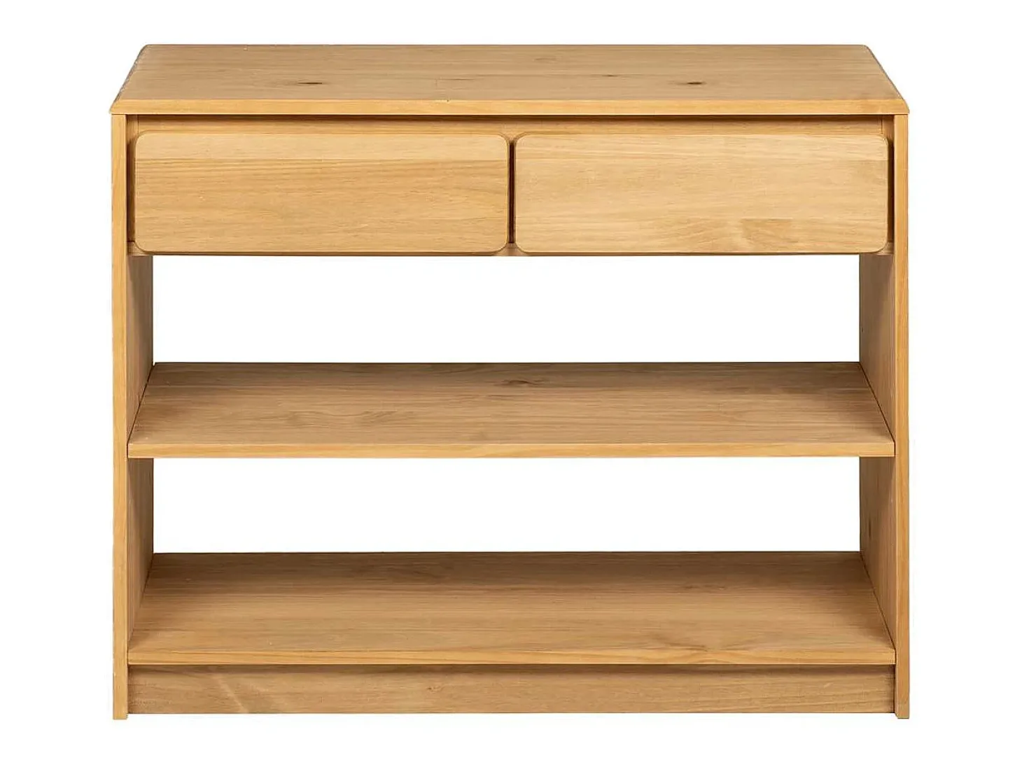 Mesa consola SAUDA 89,5x36,5x73 cm pinho maciço cor carvalho