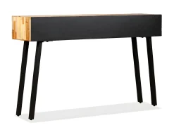 Mesa consola teca reciclada maciça 120x30x76 cm PT443176