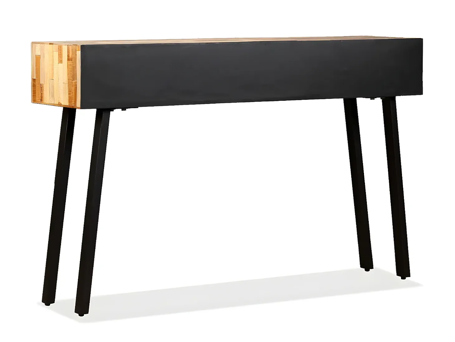 Mesa consola teca reciclada maciça 120x30x76 cm PT443176