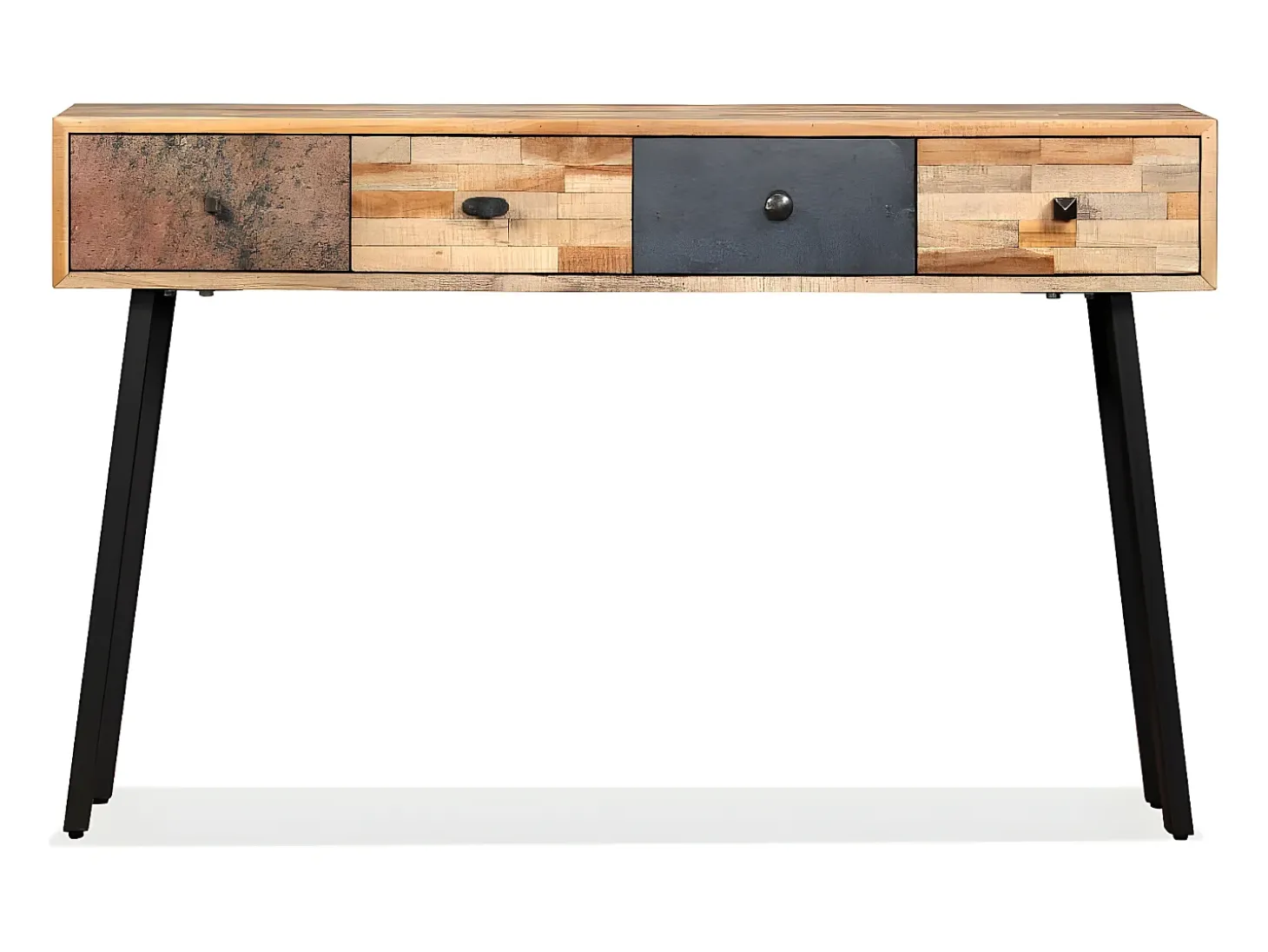 Mesa consola teca reciclada maciça 120x30x76 cm PT443176
