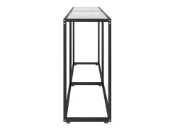 Mesa consola transparente 180x35x75,5 cm vidro temperado
