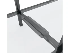 Mesa consola transparente 180x35x75,5 cm vidro temperado PT828689