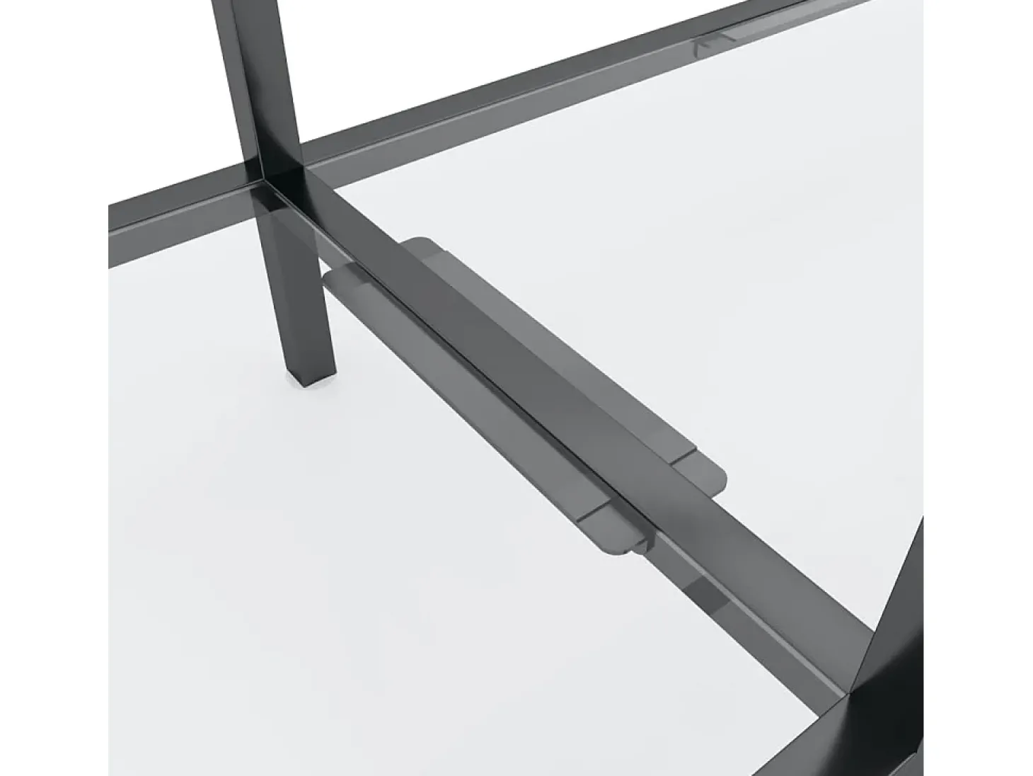 Mesa consola transparente 180x35x75,5 cm vidro temperado PT828689