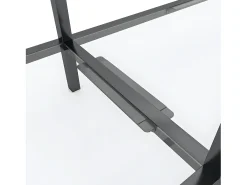 Mesa consola transparente 160x35x75,5 cm vidro temperado PT634785