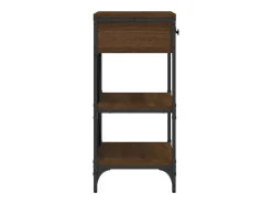 Mesa consola 75x34,5x75 cm derivados madeira carvalho castanho