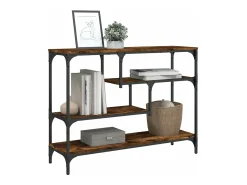 Mesa consola 100x30x75 cm derivados de madeira carvalho fumado