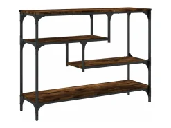 Mesa consola 100x30x75 cm derivados de madeira carvalho fumado