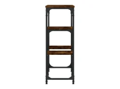 Mesa consola 89,5x28x76 cm derivados de madeira carvalho fumado