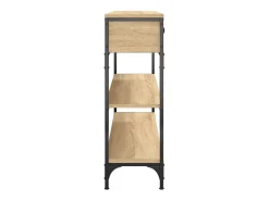 Mesa consola 100x25x75 cm derivados de madeira carvalho sonoma