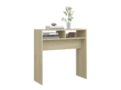 Mesa consola 78x30x80 cm derivados de madeira carvalho sonoma