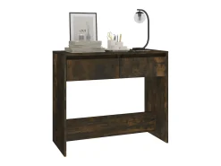 Mesa consola 89x41x76,5 cm derivados de madeira carvalho fumado