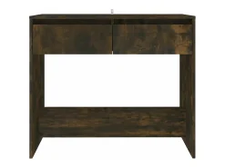 Mesa consola 89x41x76,5 cm derivados de madeira carvalho fumado