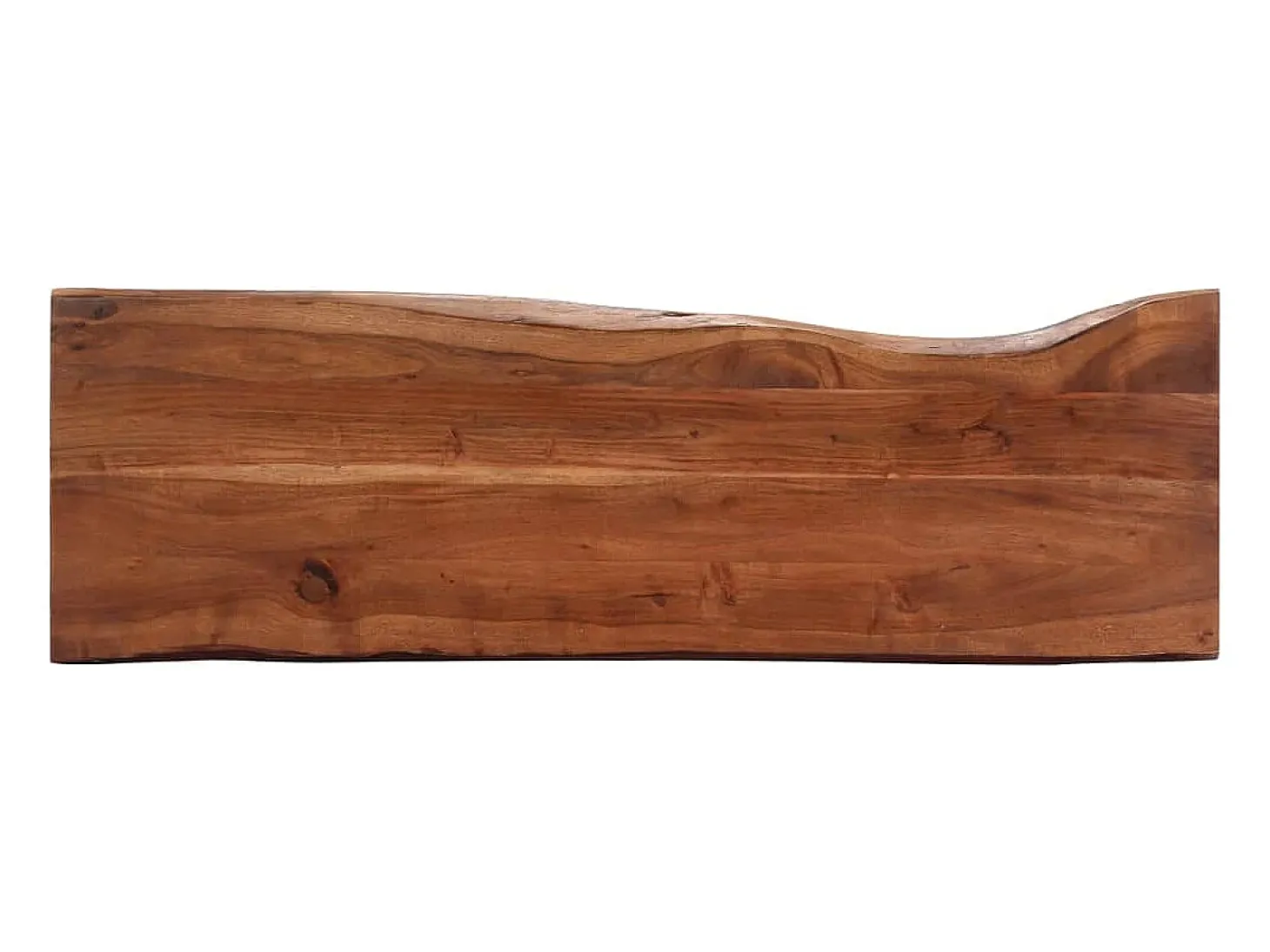 Mesa consola 115x35x76 cm madeira de acácia maciça e ferro