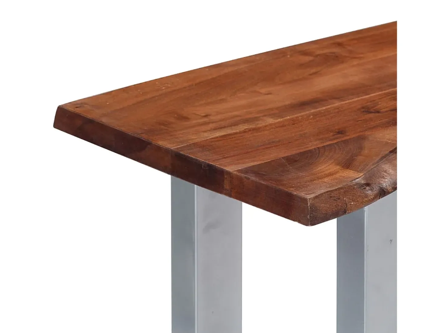 Mesa consola 115x35x76 cm madeira de acácia maciça e ferro