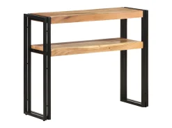 Mesa consola 90x30x75 cm madeira de acácia maciça