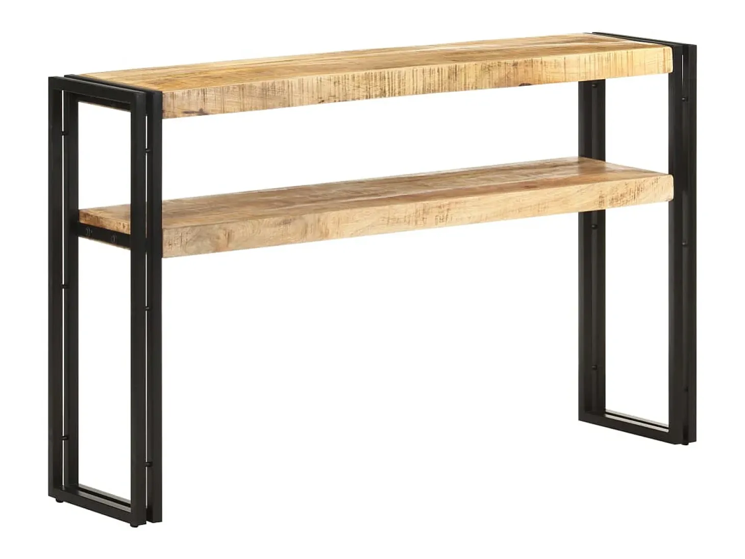 Mesa consola 120x30x75 cm madeira de mangueira áspera