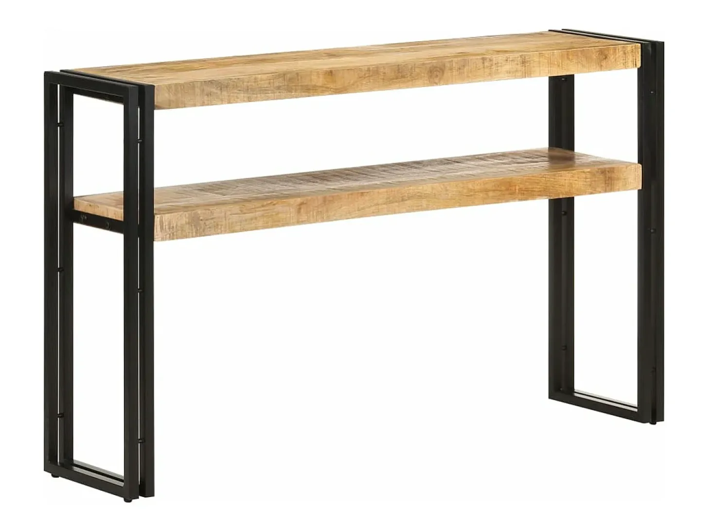 Mesa consola 120x30x75 cm madeira de mangueira áspera