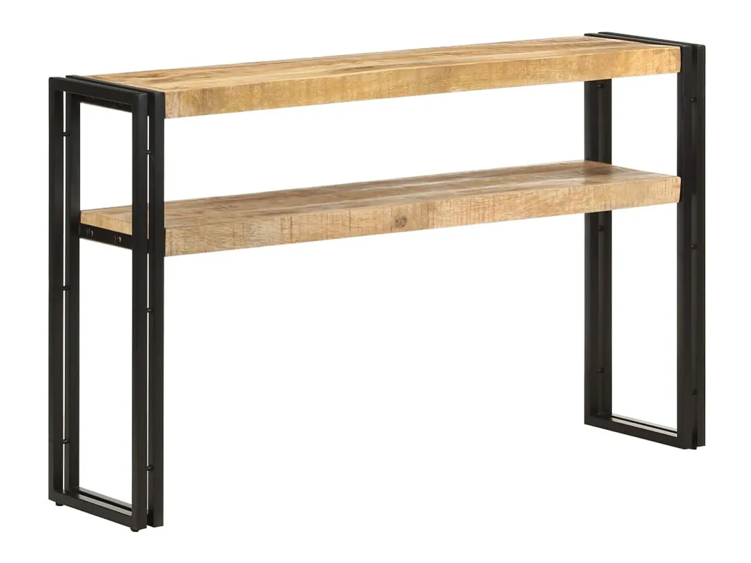 Mesa consola 120x30x75 cm madeira de mangueira áspera