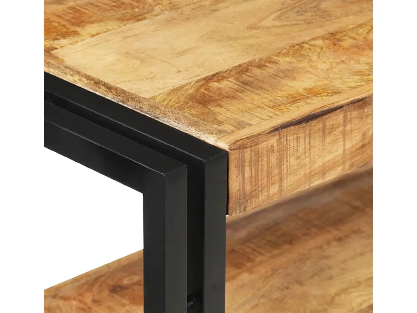 Mesa consola 120x30x75 cm madeira de mangueira áspera