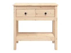 Mesa consola 75x35x75 cm madeira de pinho maciço