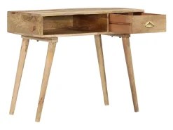 Mesa consola 90x45x75 cm madeira de mangueira maciça