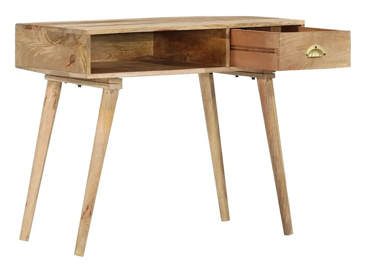 Mesa consola 90x45x75 cm madeira de mangueira maciça