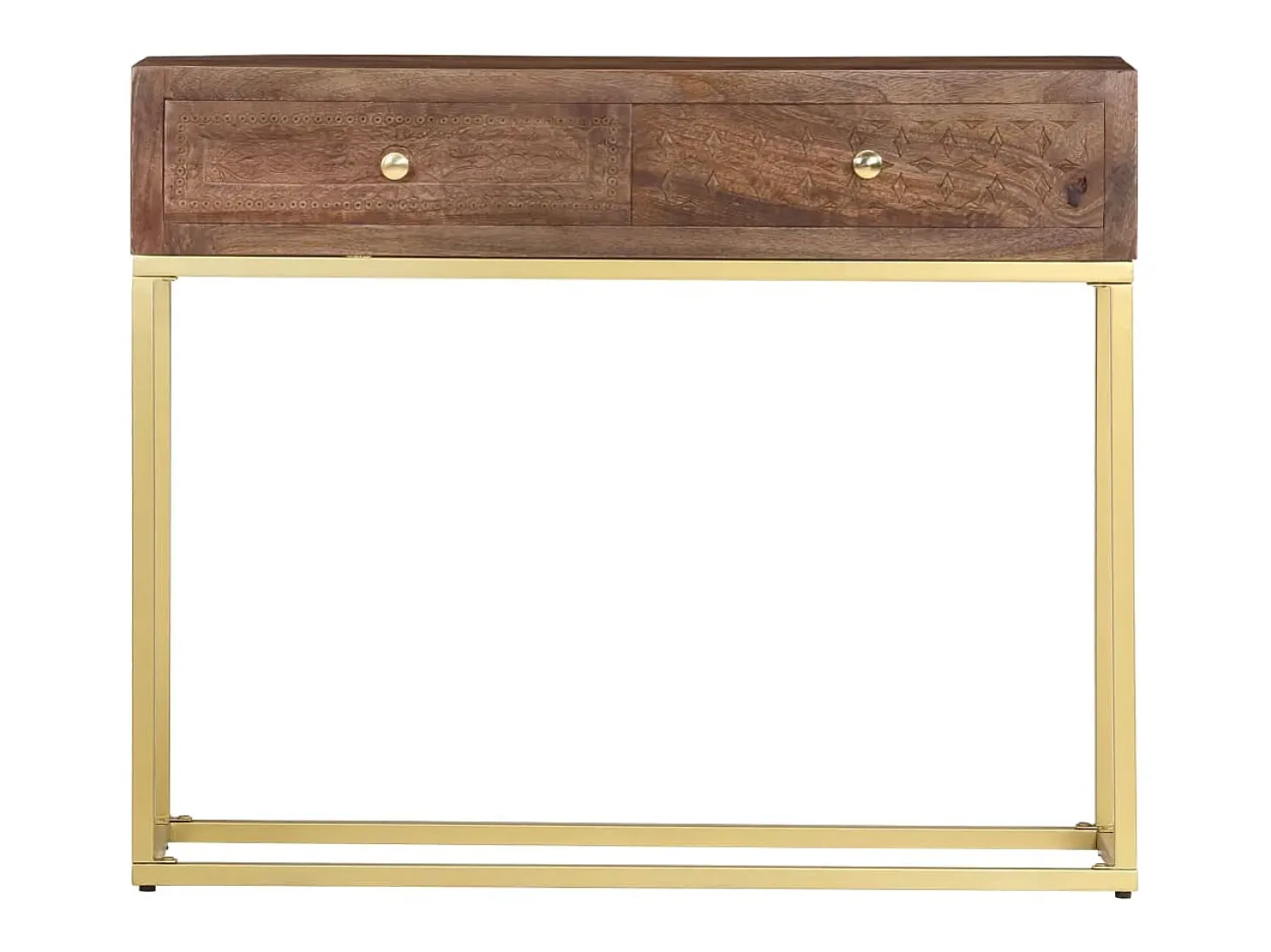 Mesa consola 90x30x75 cm madeira de mangueira maciça