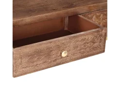 Mesa consola 90x30x75 cm madeira de mangueira maciça