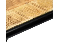 Mesa consola 140x35x76 cm madeira de mangueira maciça áspera