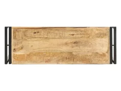 Mesa consola 90x30x75 cm madeira de mangueira áspera