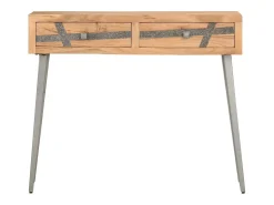 Mesa consola 90x30x75 cm madeira de acácia maciça