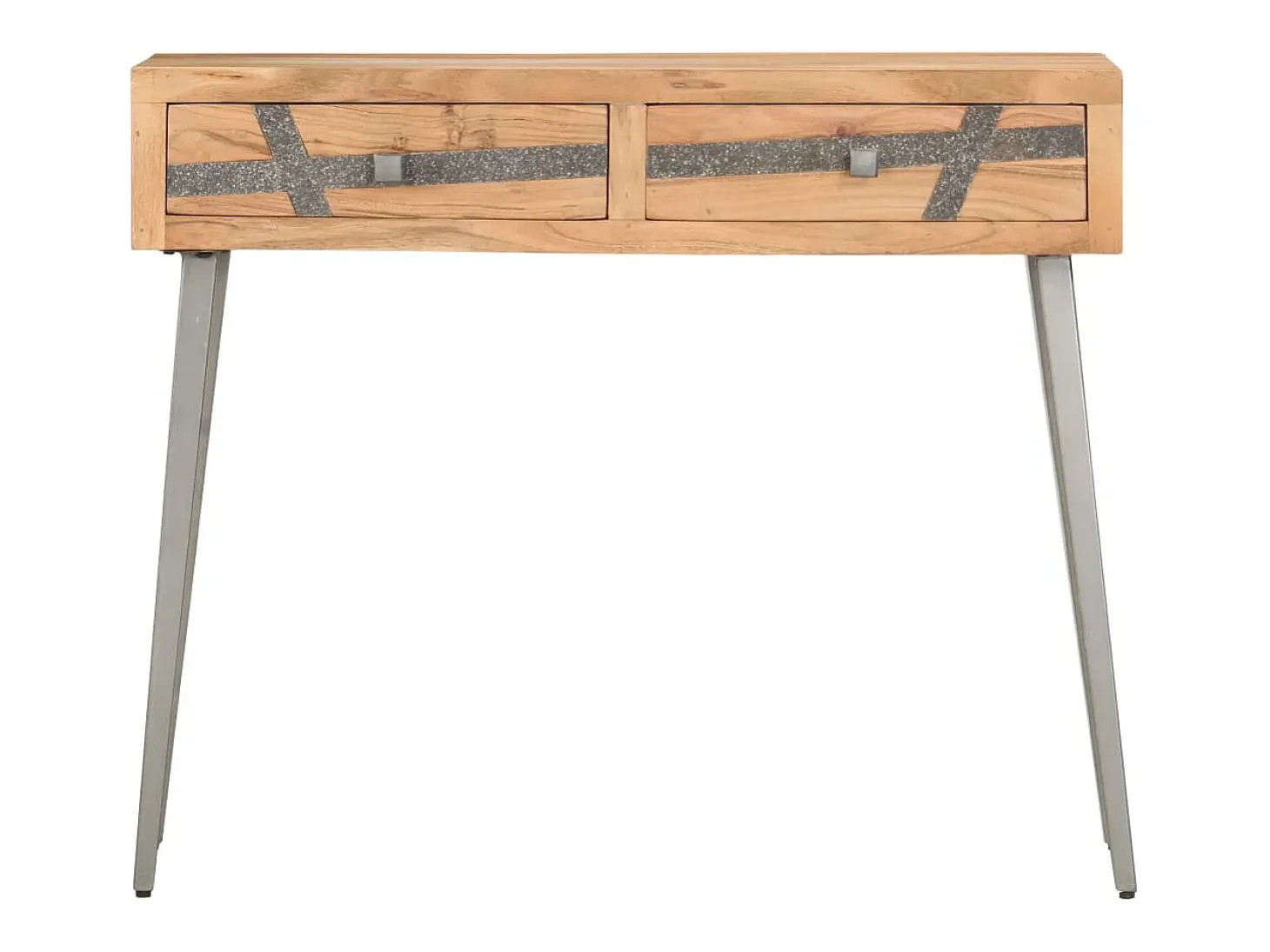 Mesa consola 90x30x75 cm madeira de acácia maciça