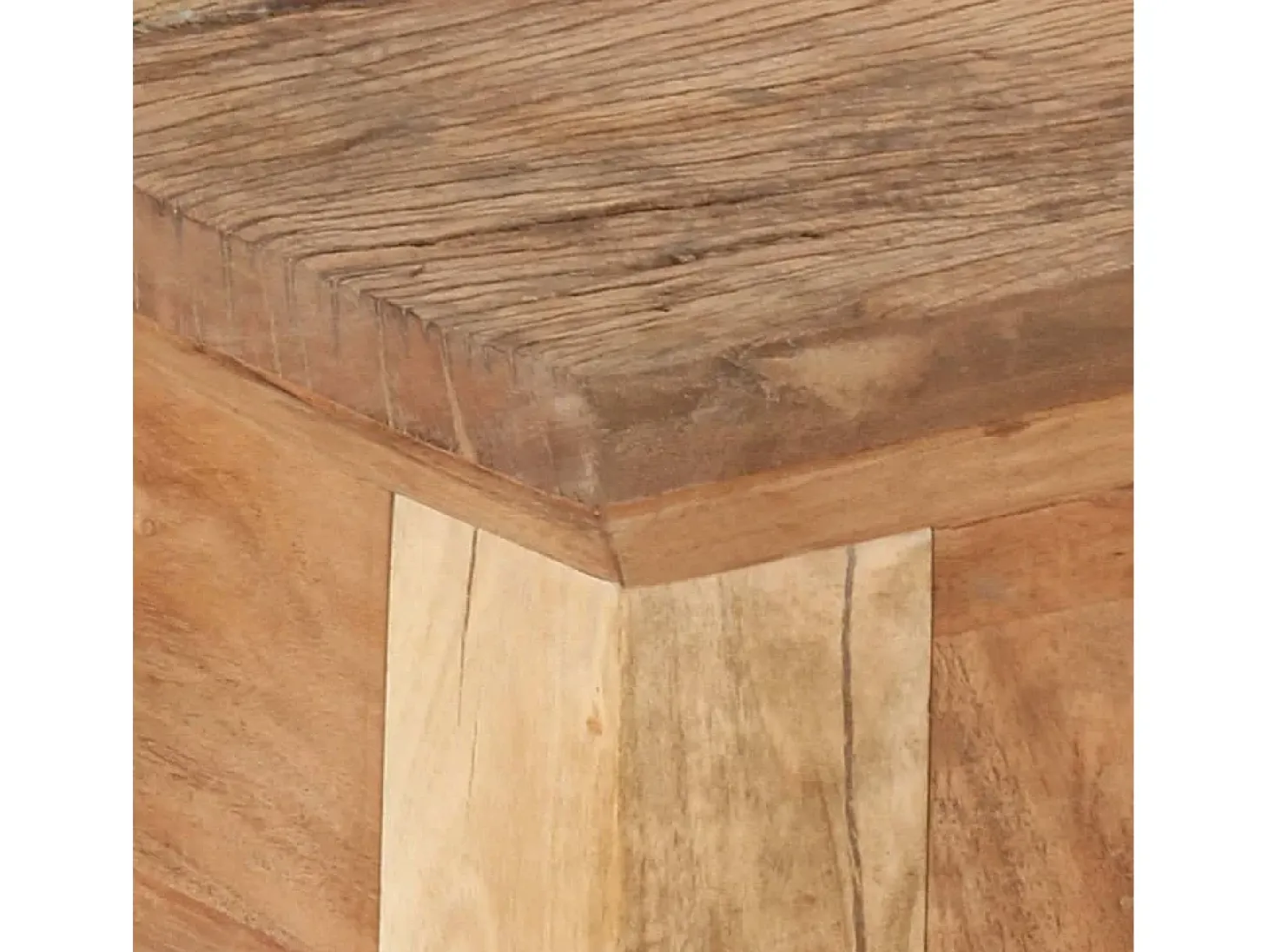 Mesa consola 90,5x30x75 cm madeira acácia e recuperada maciças